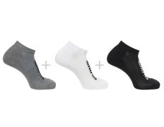 Calcetines Salomon Everyday Low 3 pares Negro/Blanco/Gris