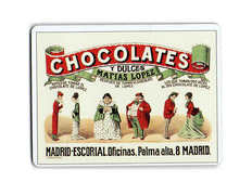 Imán metal Chocolates Matías López 6x8 cm.