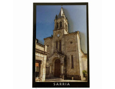 Imán Madera Relieve Iglesia Santa Marina Sarria
