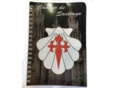 Libreta Viera blanca con Cruz Camino de Santiago
