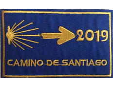 Parche bordado Camino de Santiago 2019