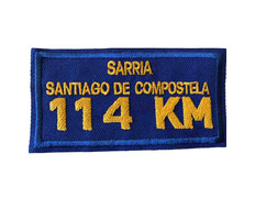 Parche bordado Sarria-Santiago 114 KM