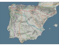 The Big Map of The Caminos de Santiago (50x70 cm)