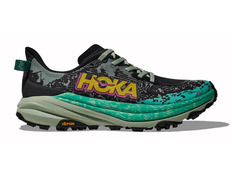 Zapatilla Hoka Speedgoat 6 W Gris/Verde/Amarillo