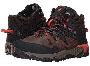 Botas Merrell All Out Blaze 2 Mid GTX Marrón/Negro/Naranja