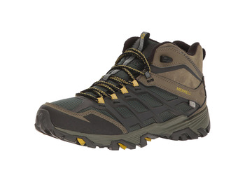 Bota Merrell Moab FST Ice Thermo Verde/Oliva/Amarillo