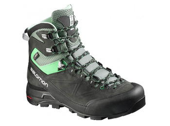 Bota Salomon X Alp MTN GTX W Gris/Negro/Verde Azulado