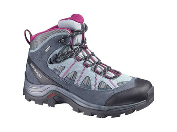 Bota Salomon Authentic GTX W Gris/Negro/Fucsia