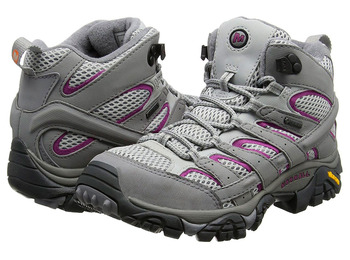 Botas Merrell Moab 2 Mid GTX W Gris/Fucsia