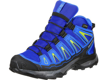 Botas Salomon X Ultra Mid GTX J Azul/Lima/Negro