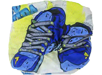 Braga cuello Zapatillas Camino de Santiago