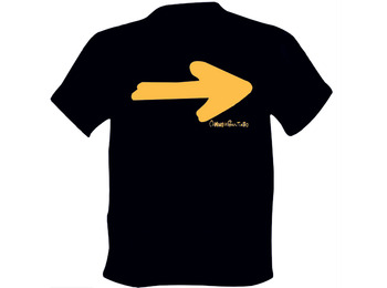 Camiseta Flecha Camino de Santiago Negra