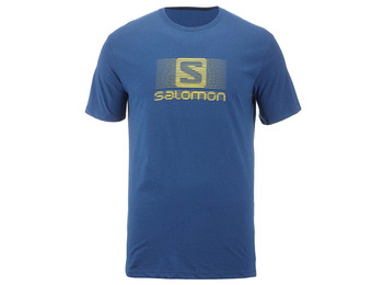 Camiseta Salomon Blend Logo SS TEE Azul