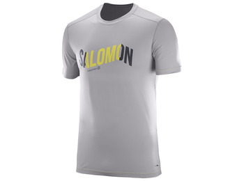 Camiseta Salomon Cosmic Logo Tee Gris