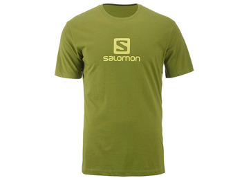 Camiseta Salomon Coton Logo SS Tee Verde