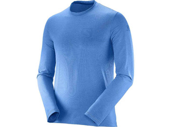 Camiseta Salomon Pulse LS Tee Azul