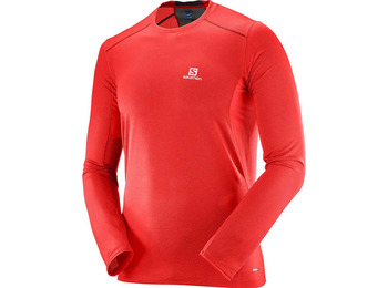 Camiseta Salomon Trail Rnner Ls Tee Rojo