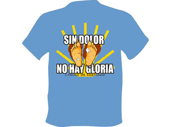 Camiseta Sin dolor no hay Gloria Azul