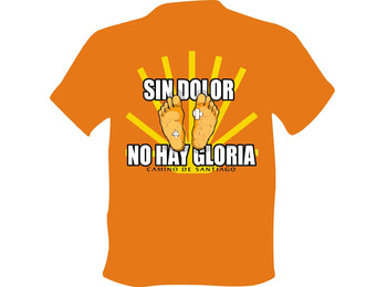 Camiseta Sin dolor no hay Gloria Naranja