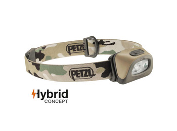 Frontal Petzl Tactikka + 250 lm. Verde Camuflaje