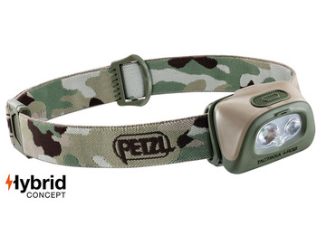 Frontal Petzl Tactikka + RGB 350 lúmenes Verde Camuflaje