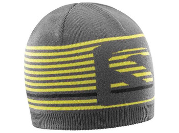 Gorro Salomon Flatspin Short Beanie Gris/Lima