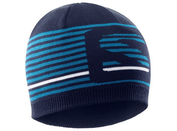 Gorro Salomon Flatspin Short Beanie Beige/Verde Azul marino