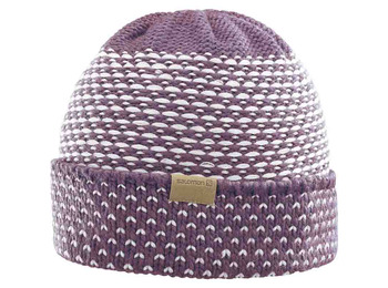 Gorro Salomon Laura Beanie Morado/Blanco