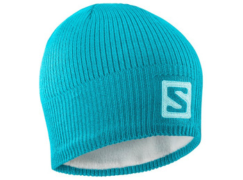 Gorro Salomon Logo Beanie Azul Cielo