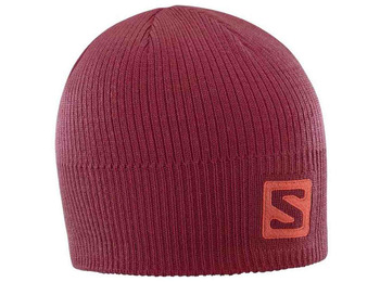 Gorro Salomon Logo Beanie Granate Vivo