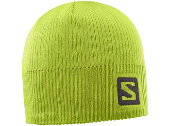 Gorro Salomon Logo Beanie Verde Lima