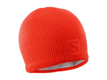 Gorro Salomon Logo Beanie Rojo Tomate