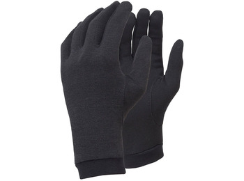 Guantes Trekmates Silk Liner Negro