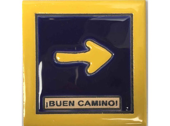 Imán Flecha Buen Camino 7x7 cm