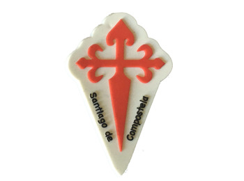 Imán goma Cruz de Santiago