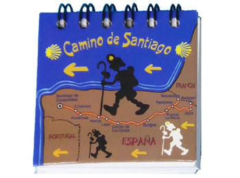 Imán libreta Mapa Camino de Santiago