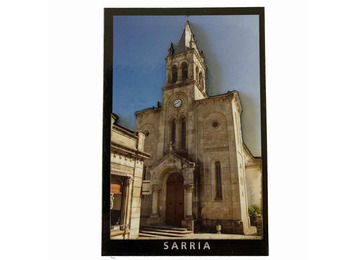 Imán Madera Relieve Iglesia Santa Marina Sarria