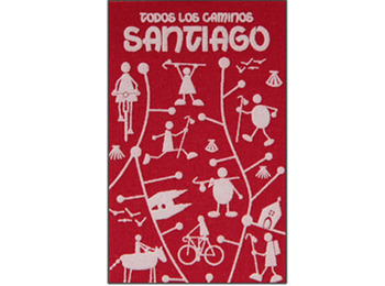 Imán textil Todos los Caminos de Santiago