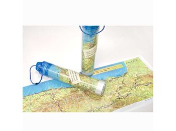 Mapa Camino de Santiago enrollable 66 x 24 cm