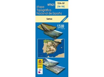 Mapa Samos 124-IV IGN 1:25.000