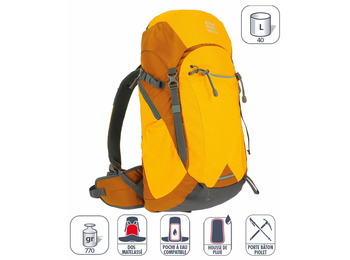 Mochila Elementerre Talca 40 Amarillo