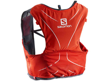 Mochila Salomon Adv Skin 5 Set Rojo/Blanco