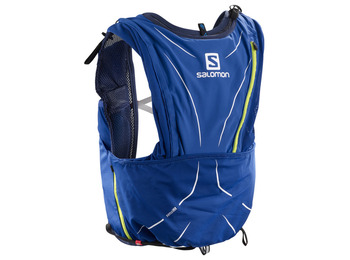 Mochila Salomon Adv Skin 12 Set Azul/Lima