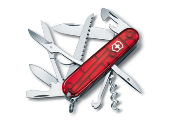 Navaja Victorinox Huntsman 15 usos 91 mm Rojo translúcido