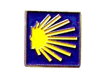 Pin Estrella Amarilla del Camino Metal