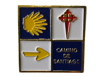 Pin Flecha, Cruz y Estrella Camino de Santiago Grande