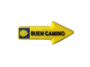 Pin flecha goma Buen Camino