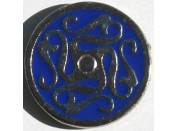 Pin Laberinto Celta Azul Metal