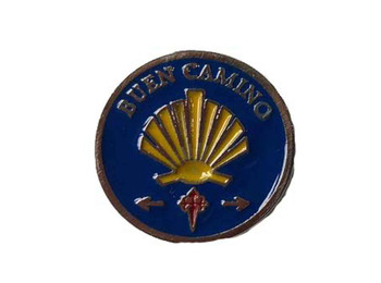 Pin metal redondo Estrella Buen Camino