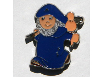 Pin Peregrino Azul de Metal